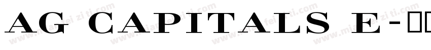 AG Capitals E字体转换
